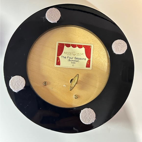 Reuge Music Box The Four Seasons Summer Butterfly Floral Inlaid Wood - Picture 9 of 16